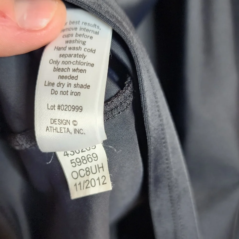 Athleta black swim